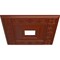 Ekena Millwork Eris Ceiling Medallion (Fits Canopies up to 9 7/8"), 18"W x 18"H x 3 1/2"ID x 1 1/8"P, Firebrick CM18ERFIF - alternate 2